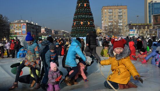 Народные гуляния в Уссурийске