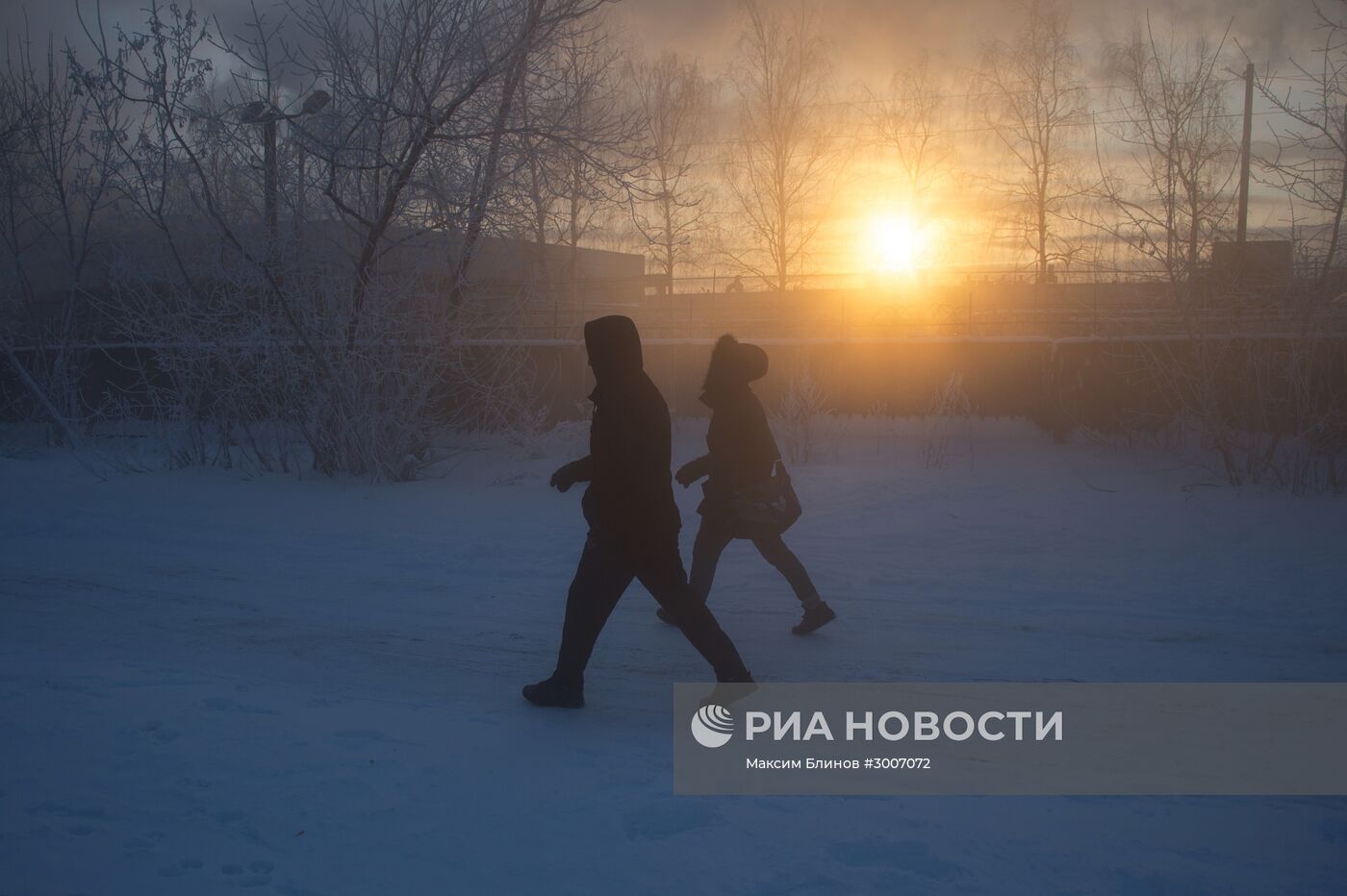 Аномальные морозы в Москве