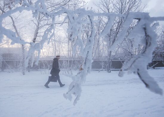 Аномальные морозы в Москве