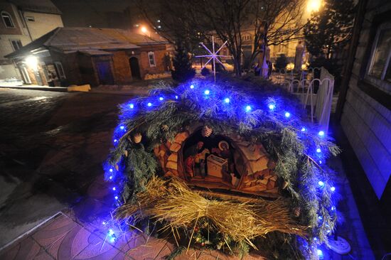 Празднование Рождества Христова в городах России
