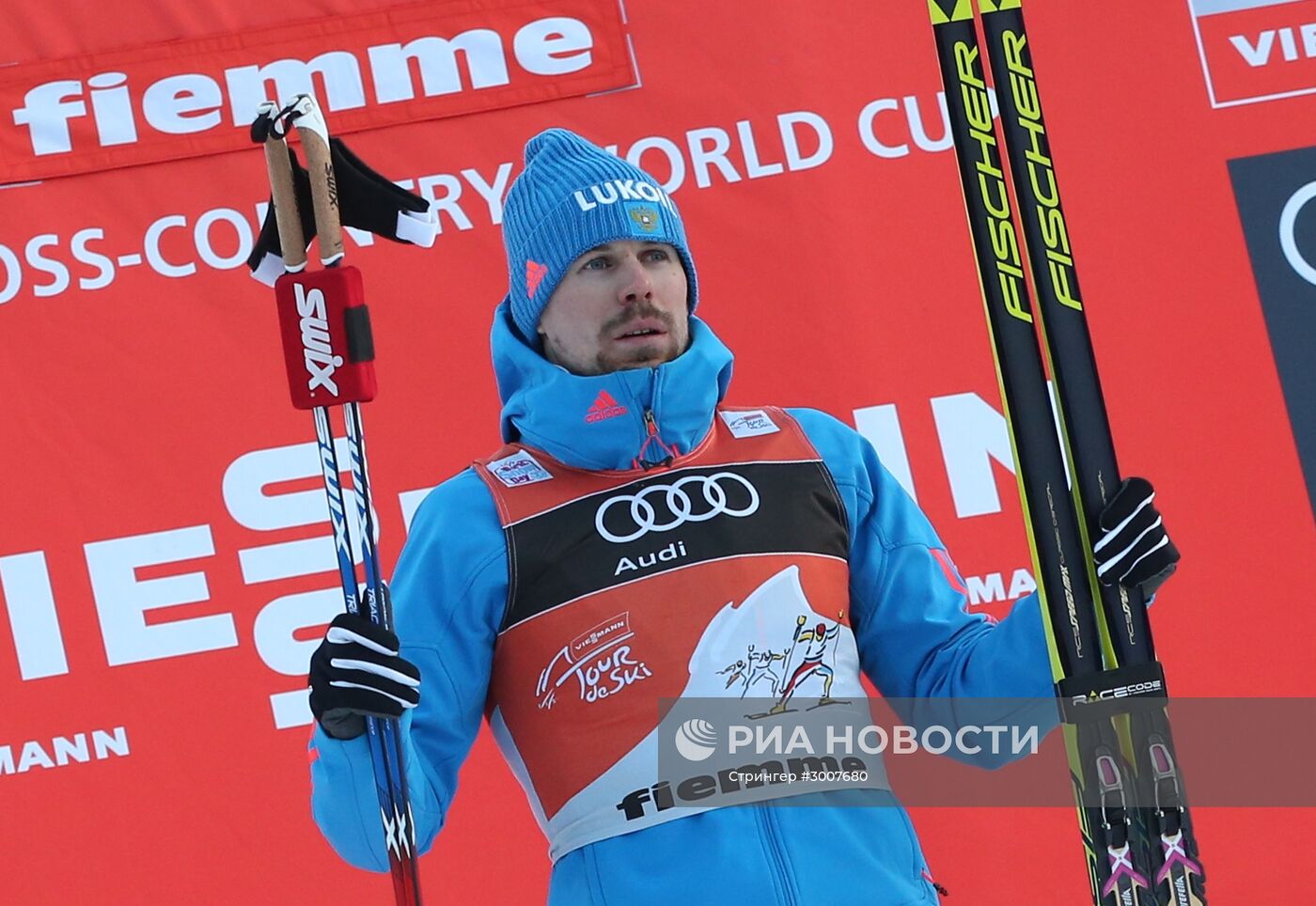 Сергей Устюгов стал вторым в масс-старте на 15 км на этапе "Тур де Ски"