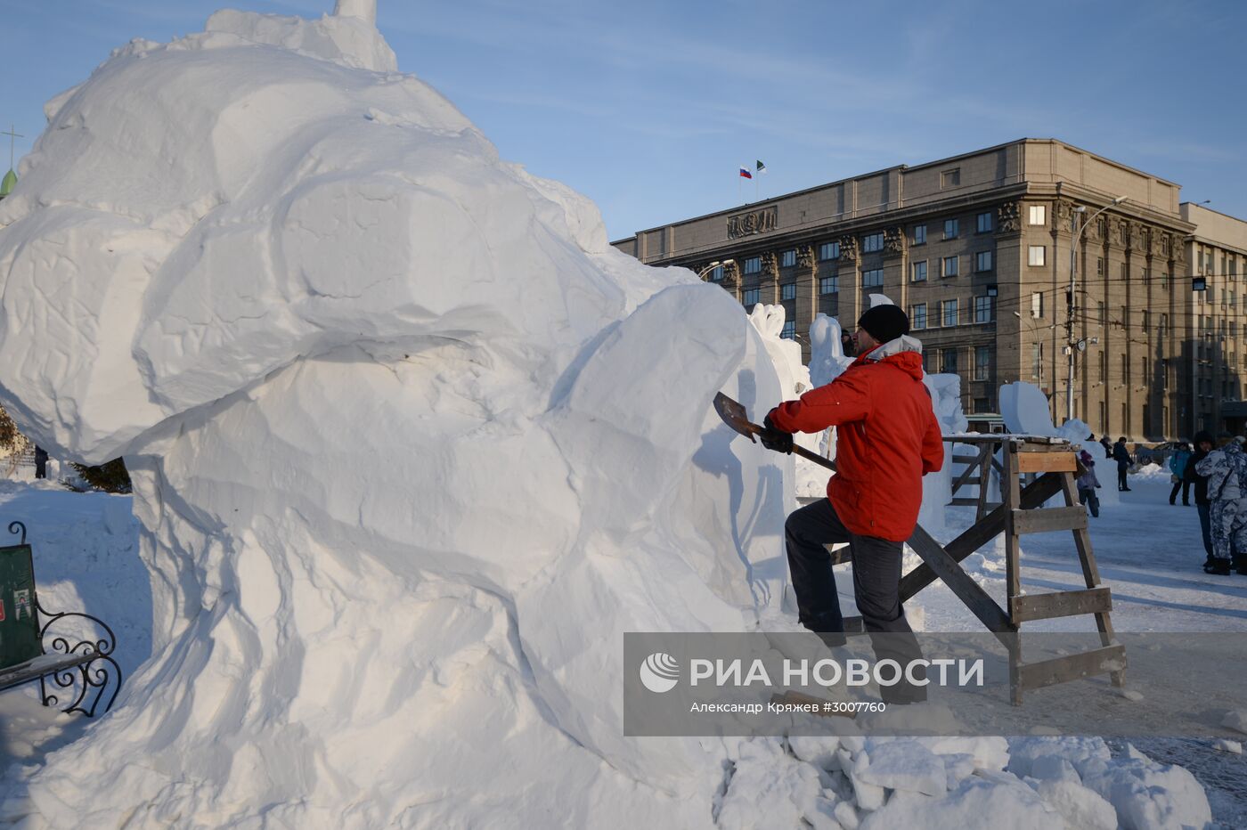 XVII Сибирский фестиваль снежной скульптуры в Новосибирске