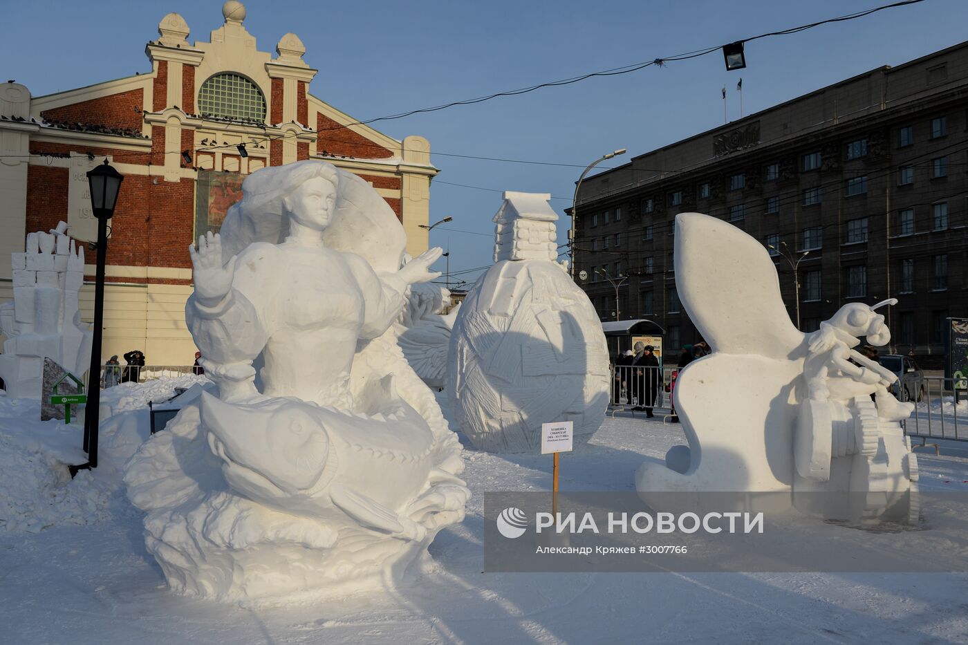 XVII Сибирский фестиваль снежной скульптуры в Новосибирске