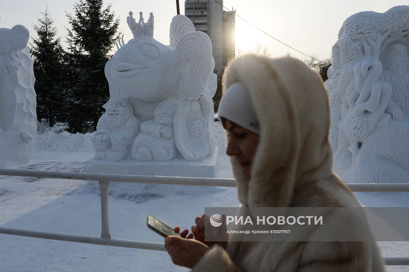XVII Сибирский фестиваль снежной скульптуры в Новосибирске