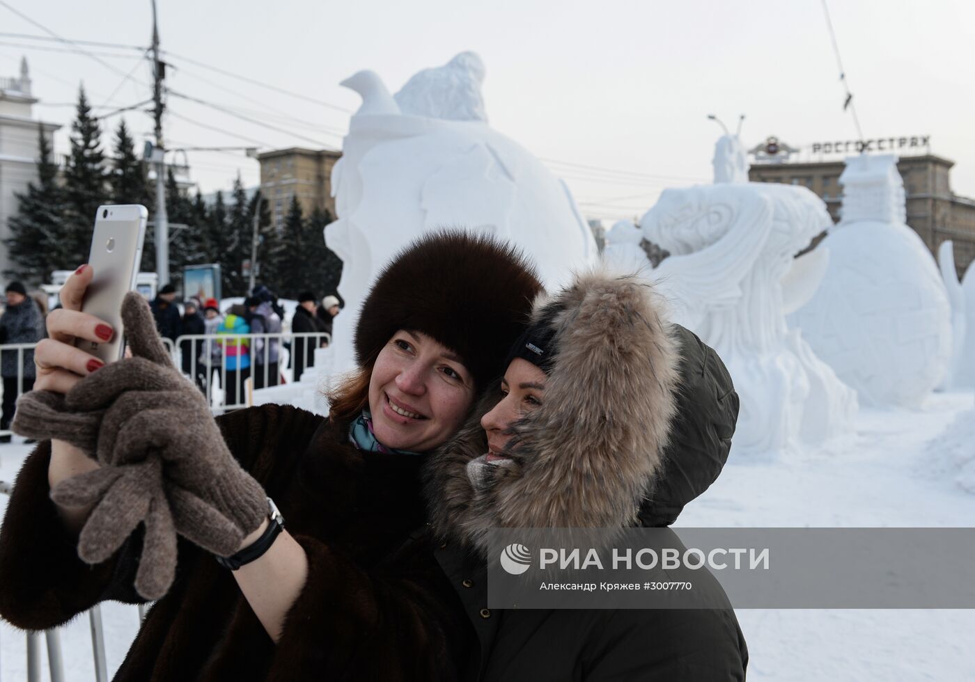 XVII Сибирский фестиваль снежной скульптуры в Новосибирске