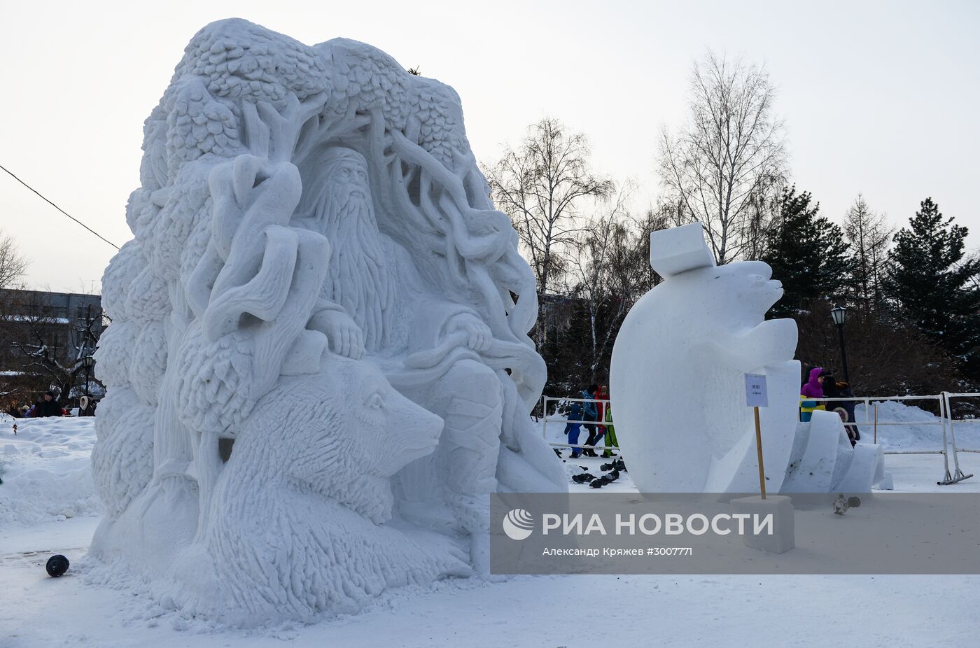 XVII Сибирский фестиваль снежной скульптуры в Новосибирске