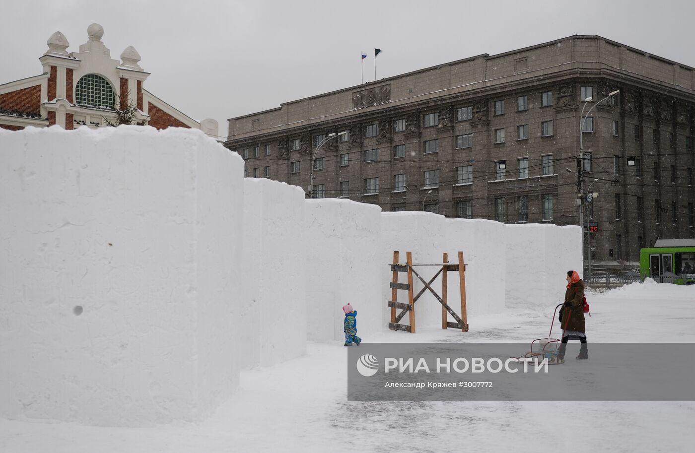 XVII Сибирский фестиваль снежной скульптуры в Новосибирске