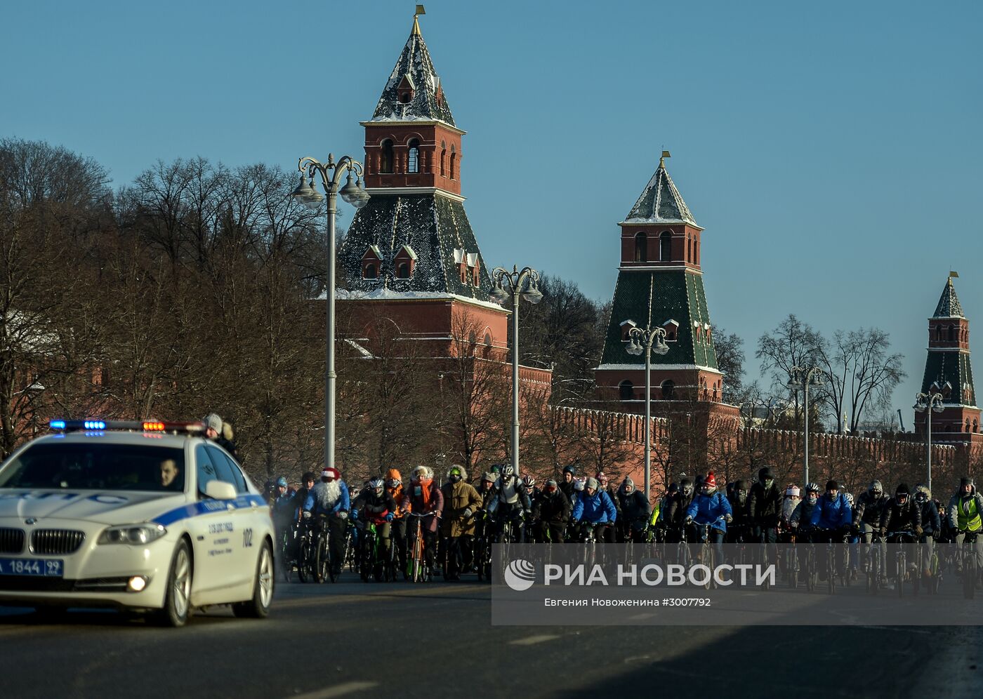 Второй зимний Московский Велопарад