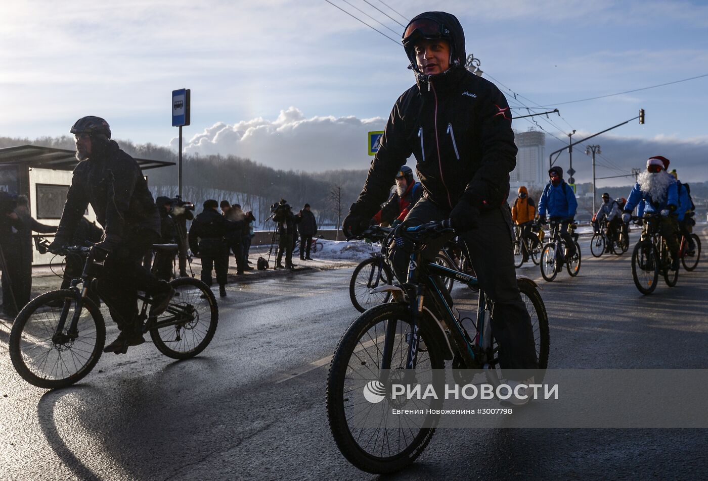 Второй зимний Московский Велопарад