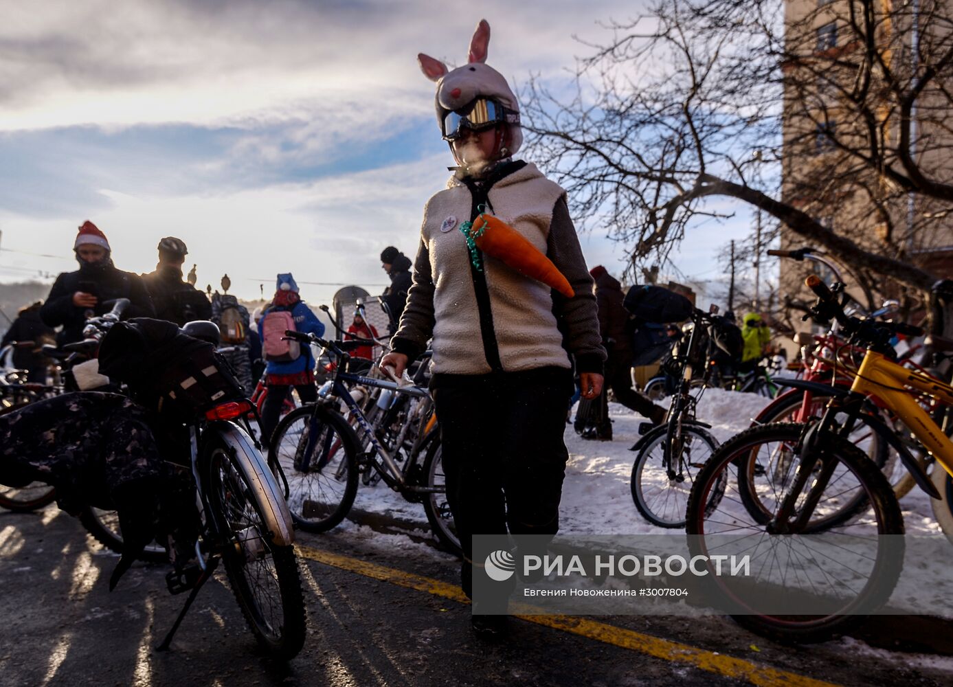 Второй зимний Московский Велопарад