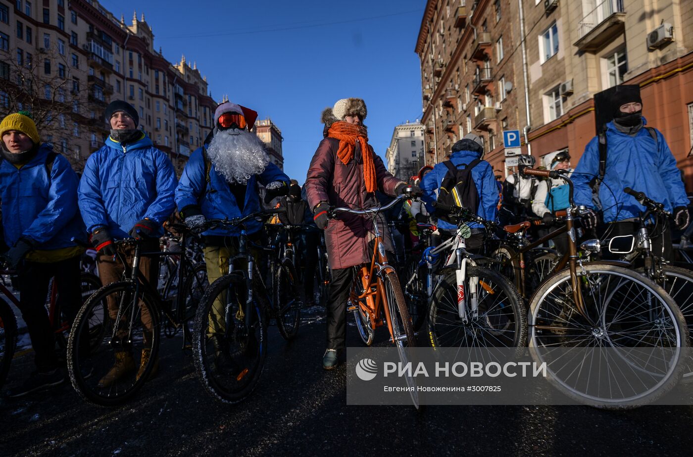 Второй зимний Московский Велопарад