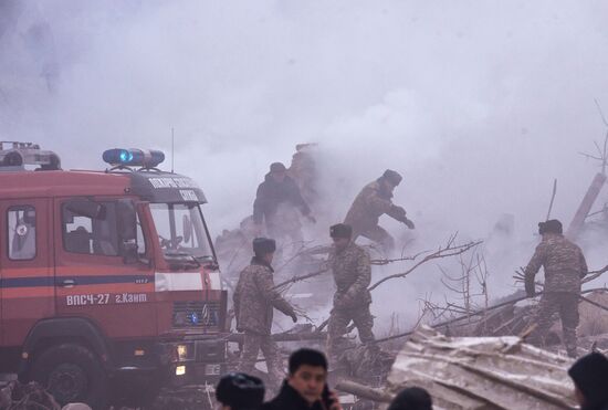 Крушение грузового самолета в Киргизии