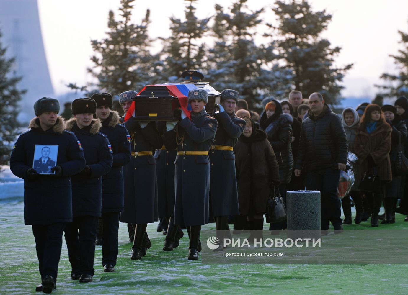 Прощание с погибшими при крушении самолета Ту-154