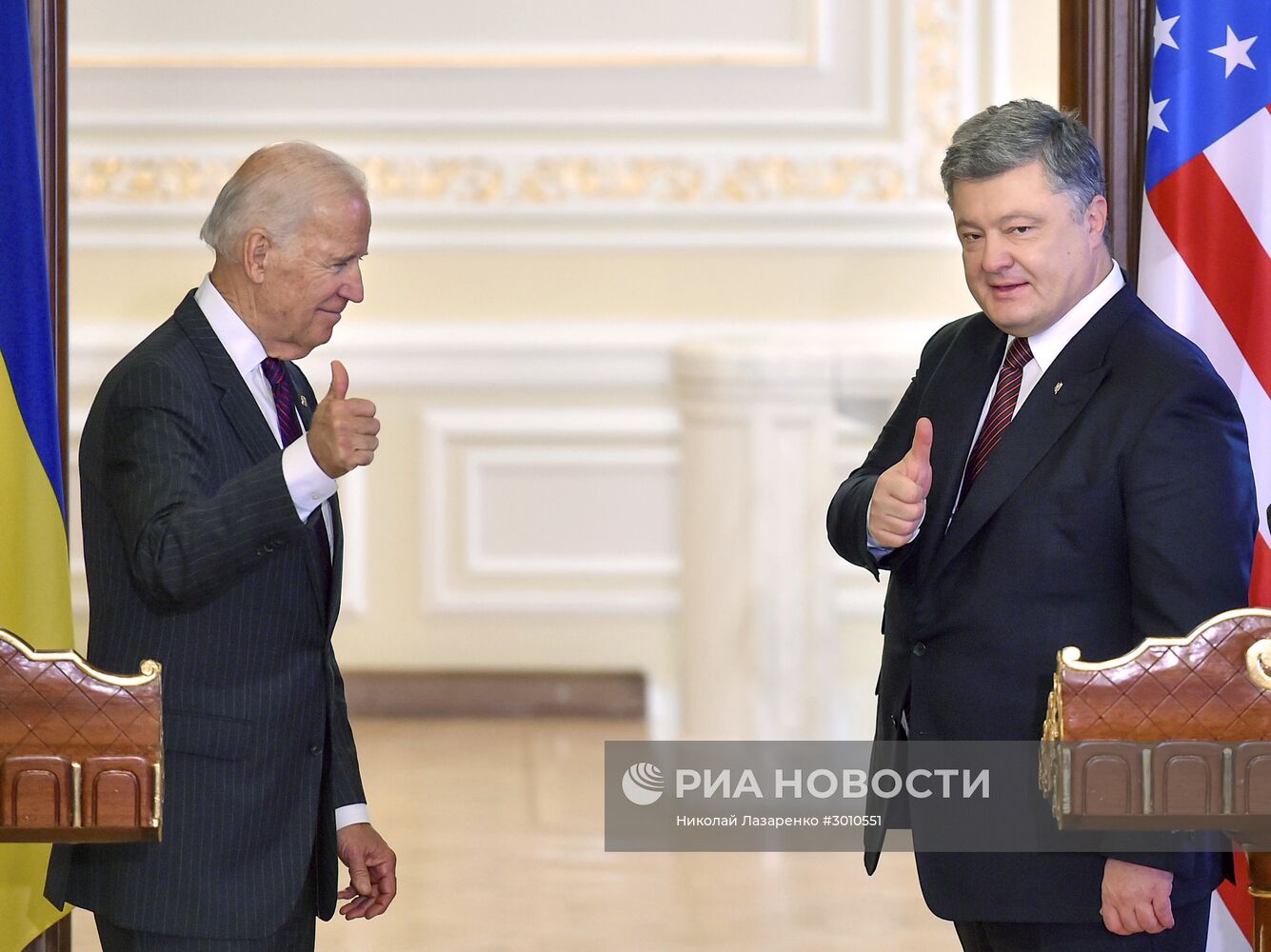Встреча президента Украины Петра Порошенко с вице-президентом США Джо Байденом в Киеве