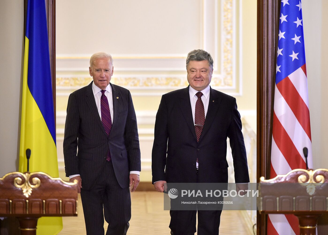 Встреча президента Украины Петра Порошенко с вице-президентом США Джо Байденом в Киеве