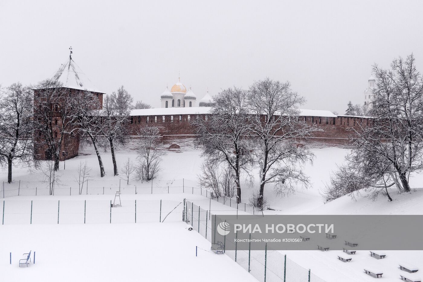 Зима в Великом Новгороде