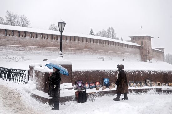 Зима в Великом Новгороде