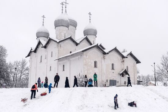 Зима в Великом Новгороде