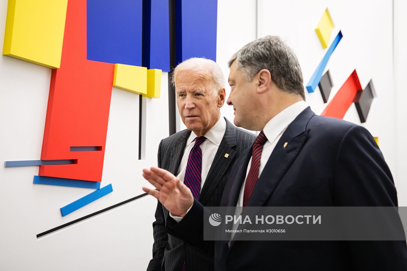 Встреча президента Украины Петра Порошенко с вице-президентом США Джо Байденом в Киеве