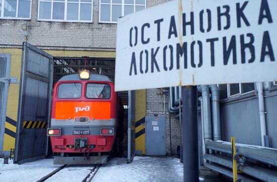 Локомотивное депо в Калининграде