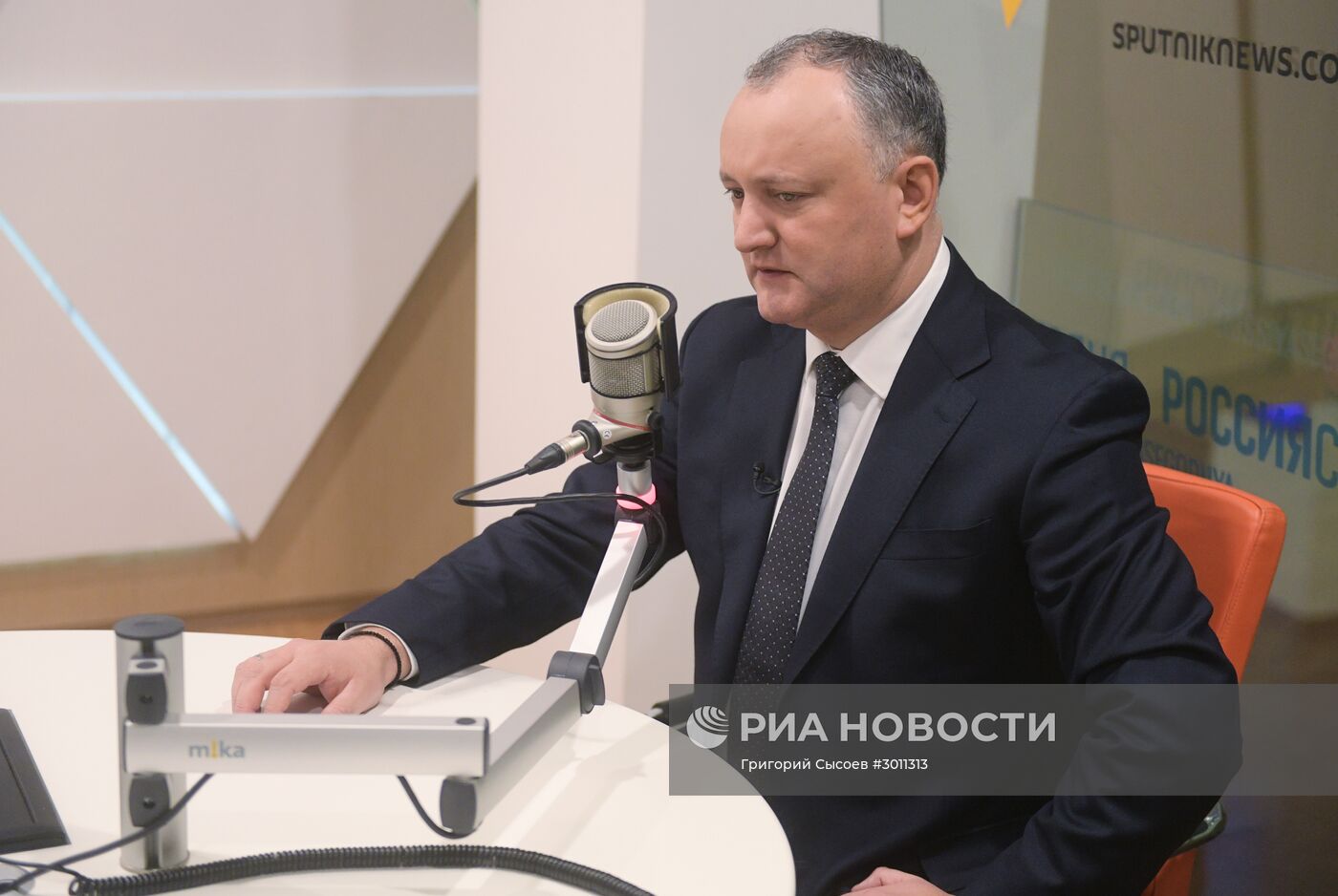 Президент Молдавии И. Додон дал интервью гендиректору МИА "Россия сегодня" Д. Киселеву