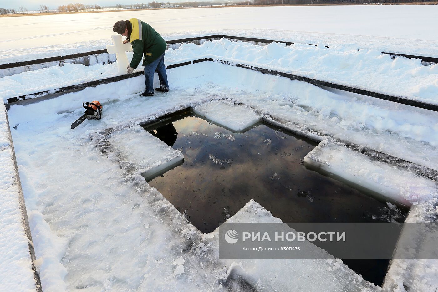 Крещение в Иосифо-Волоцком мужском монастыре в Московской области