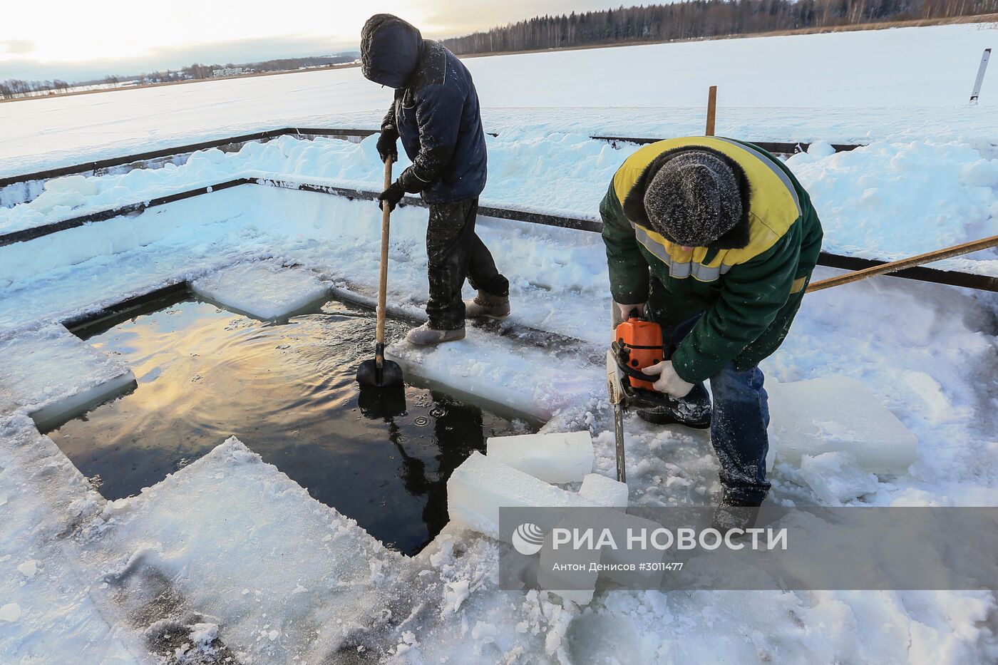 Крещение в Иосифо-Волоцком мужском монастыре в Московской области