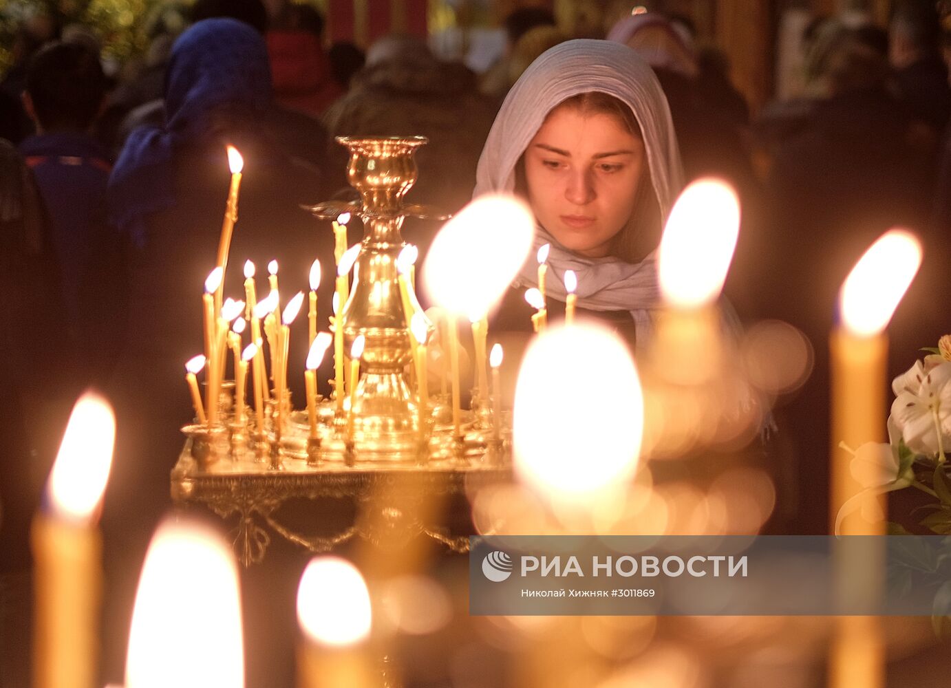 Празднование Крещения в городах России