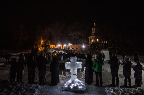 Крещение в Богородицком Житенном женском монастыре в Осташкове