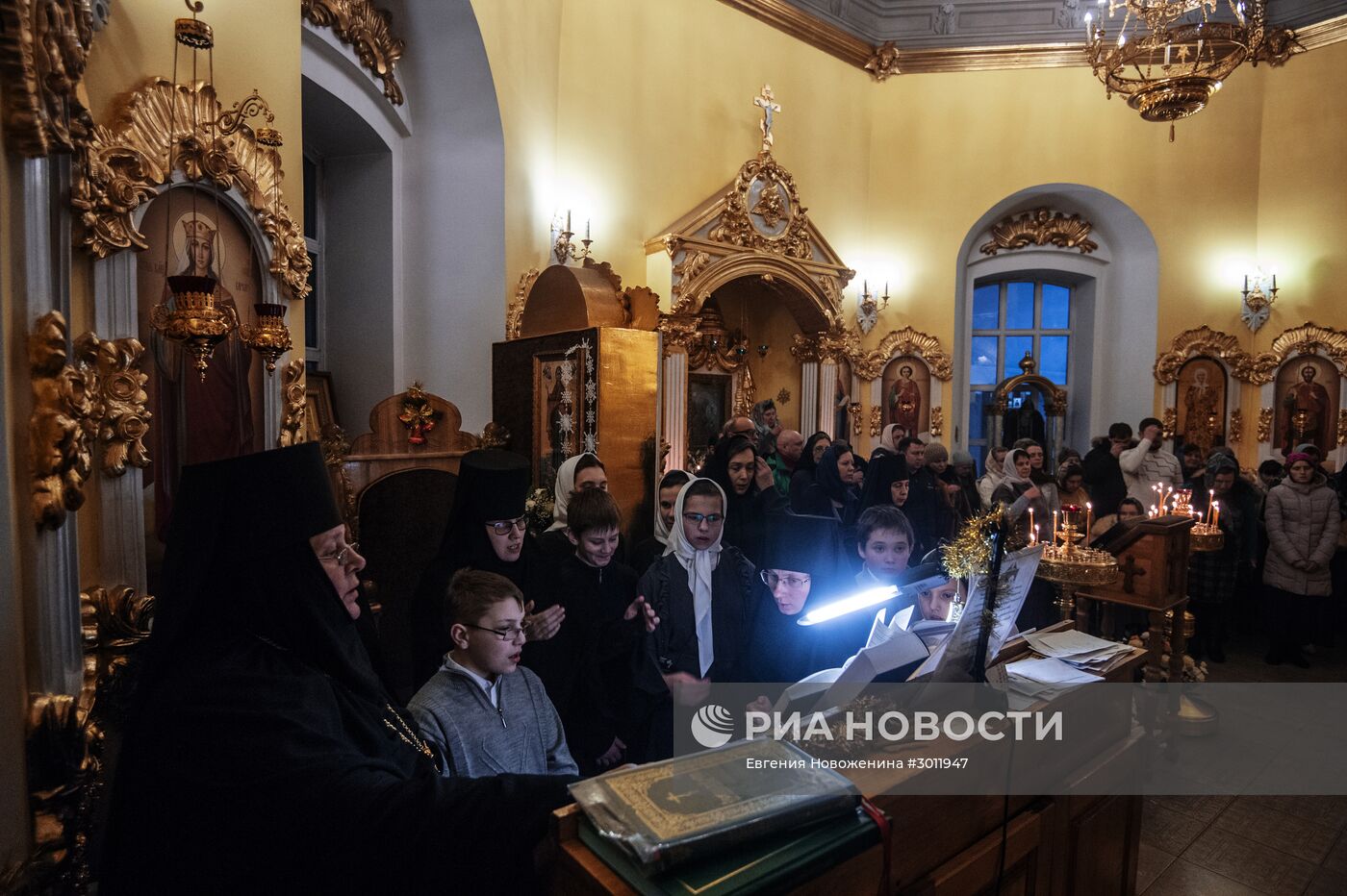 Крещение в Богородицком Житенном женском монастыре в Осташкове