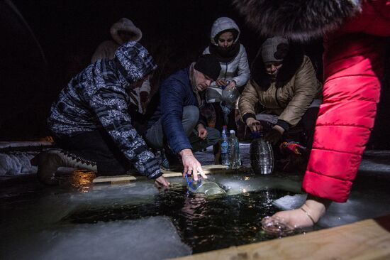 Крещение в Богородицком Житенном женском монастыре в Осташкове