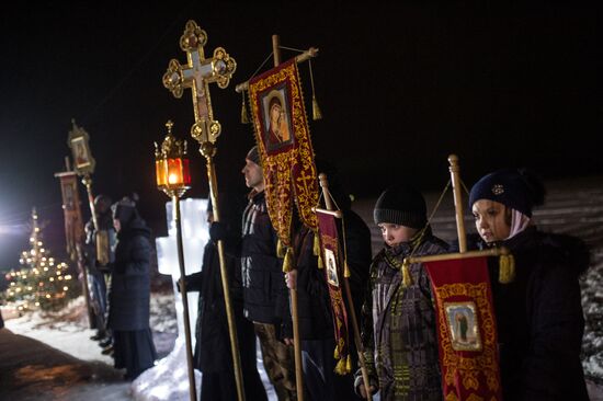 Крещение в Богородицком Житенном женском монастыре в Осташкове
