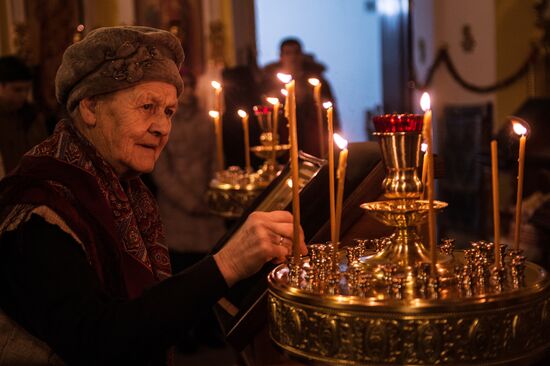 Крещение в Богородицком Житенном женском монастыре в Осташкове