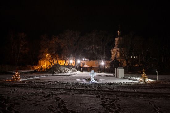 Крещение в Богородицком Житенном женском монастыре в Осташкове