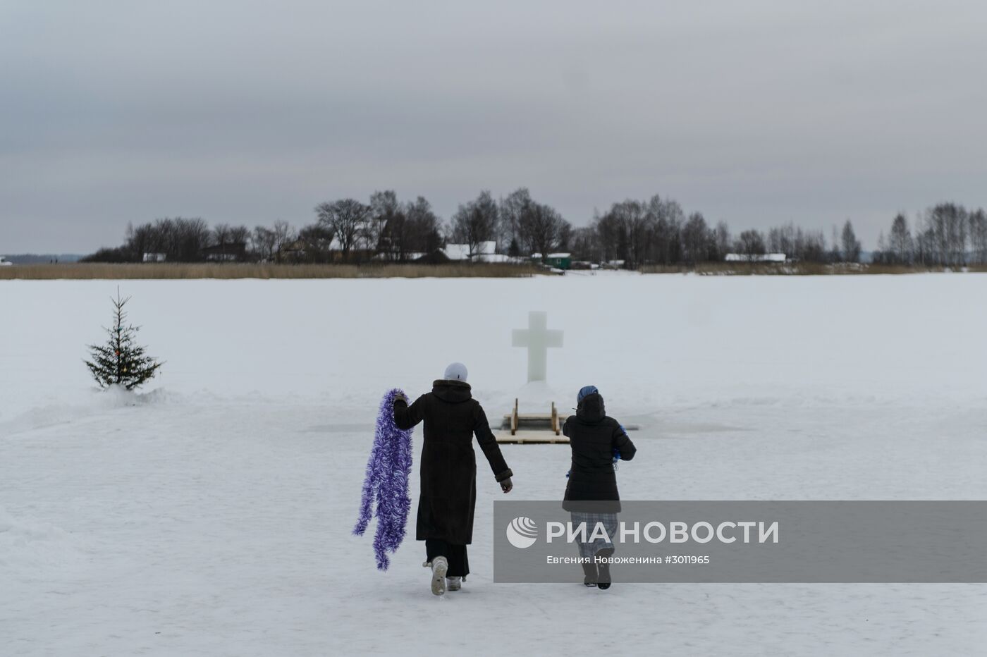 Крещение в Богородицком Житенном женском монастыре в Осташкове