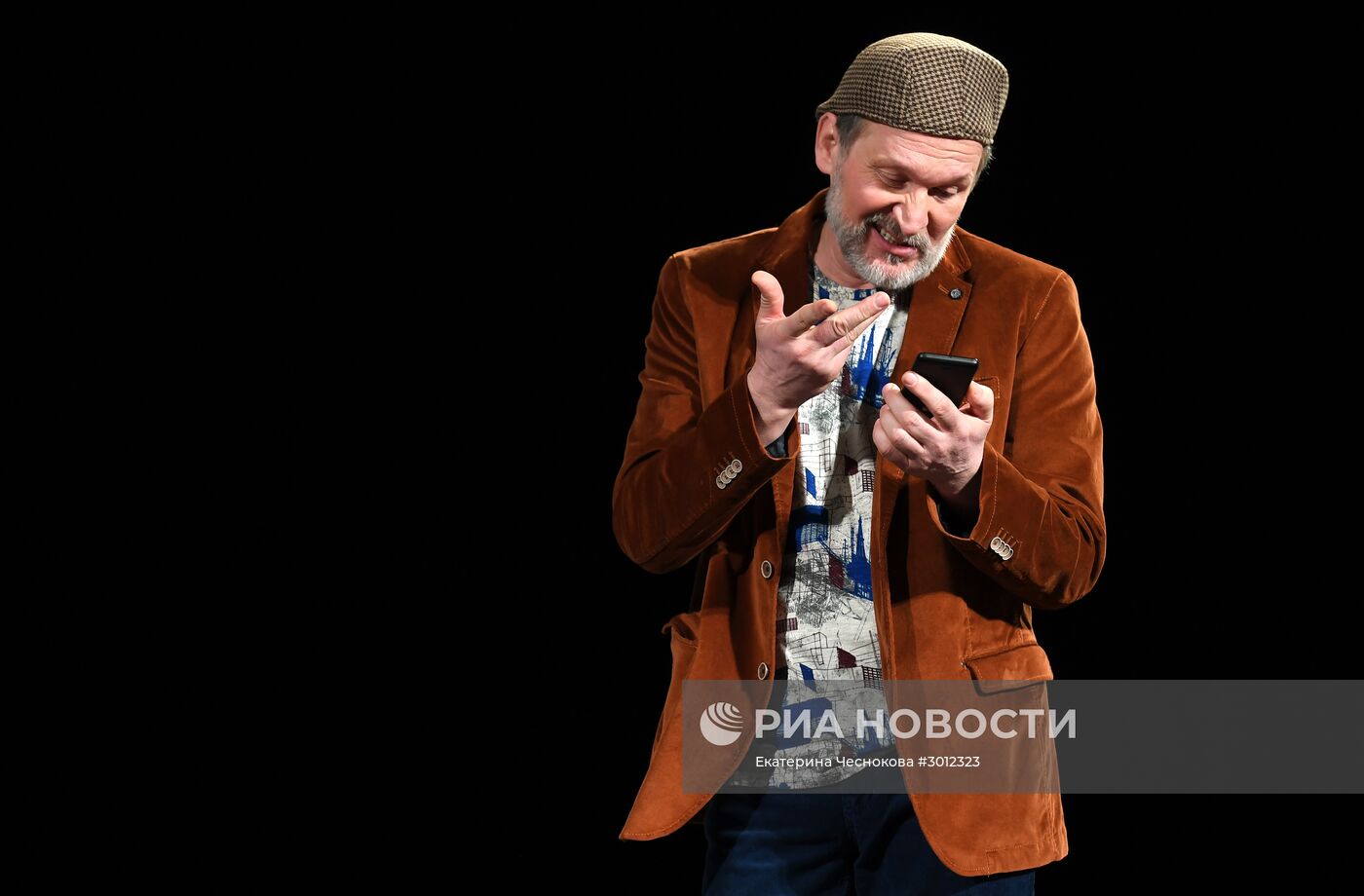 Прогон спектакля "Спасатель" в театре Антона Чехова