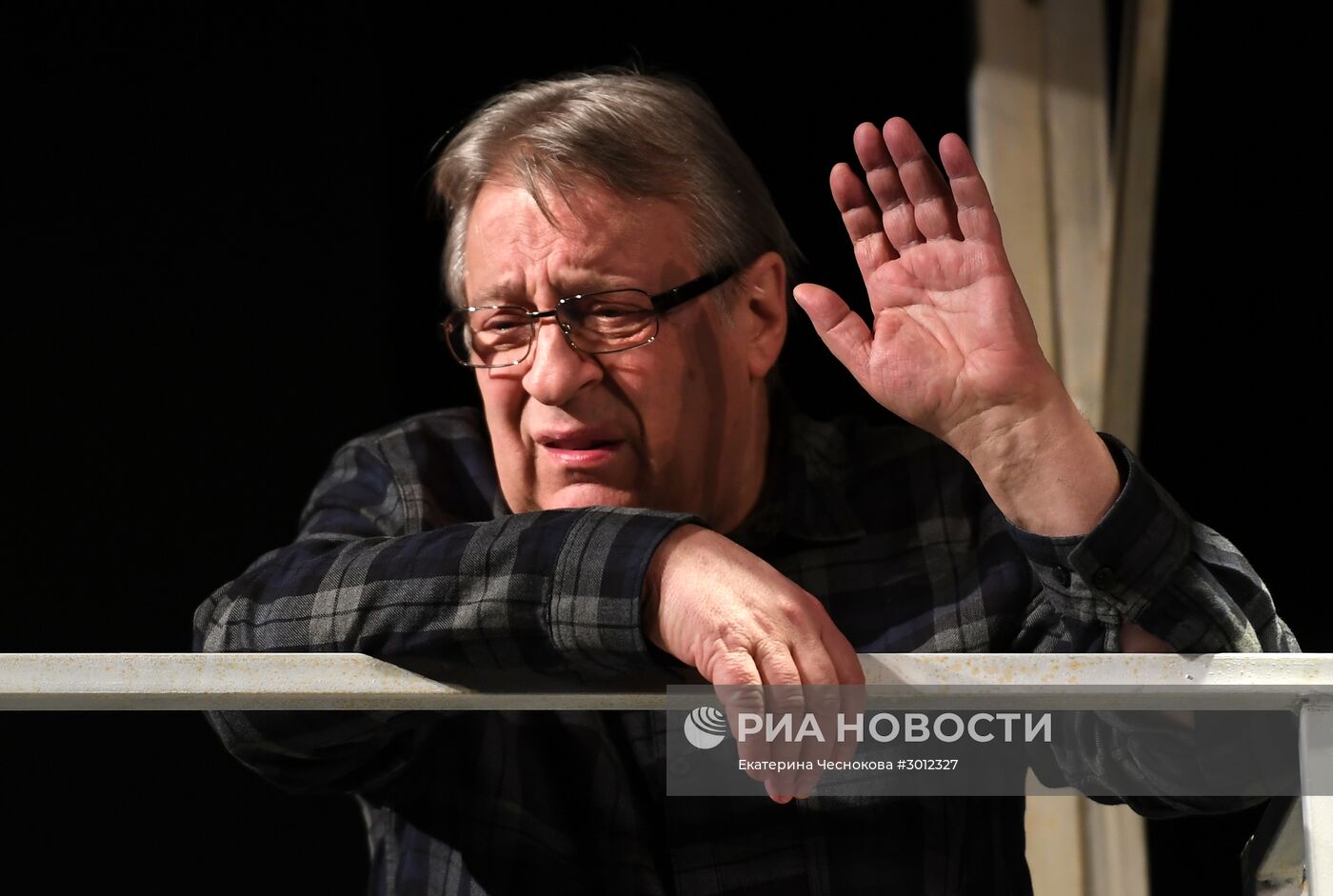 Прогон спектакля "Спасатель" в театре Антона Чехова