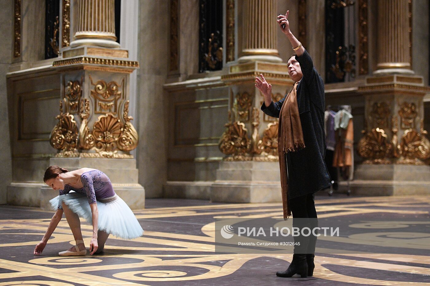 Репетиция примы-балерины Большого театра С. Захаровой
