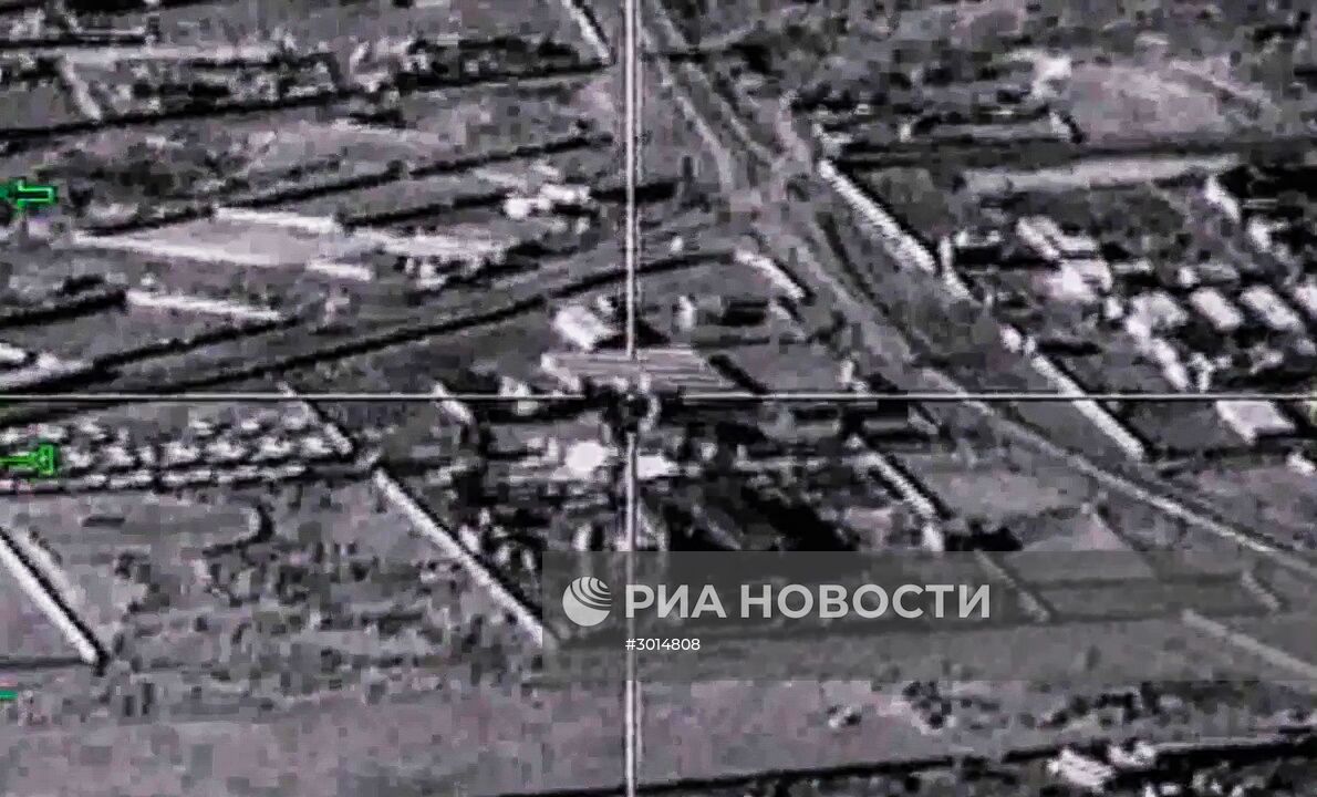Нанесение ВКС РФ группового авиационного удара по объектам террористов в САР