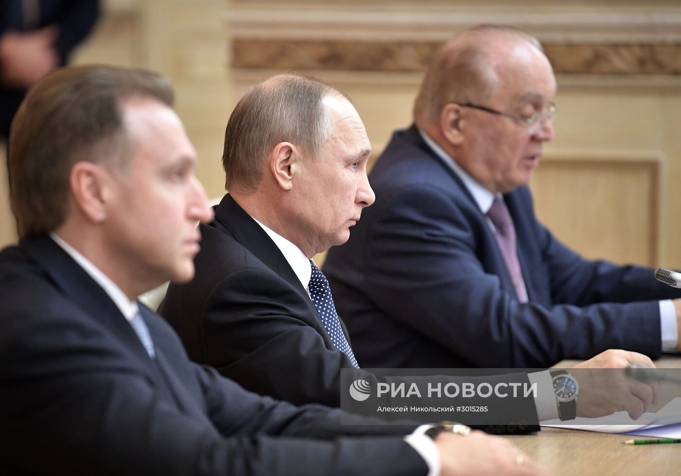 Президент РФ В. Путин провел заседание попечительского совета МГУ