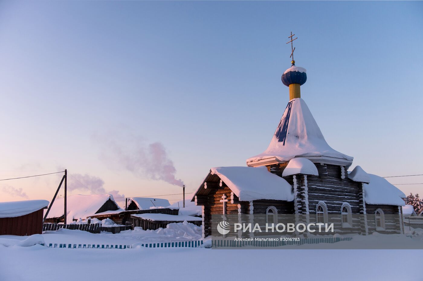 Зима в Омской области