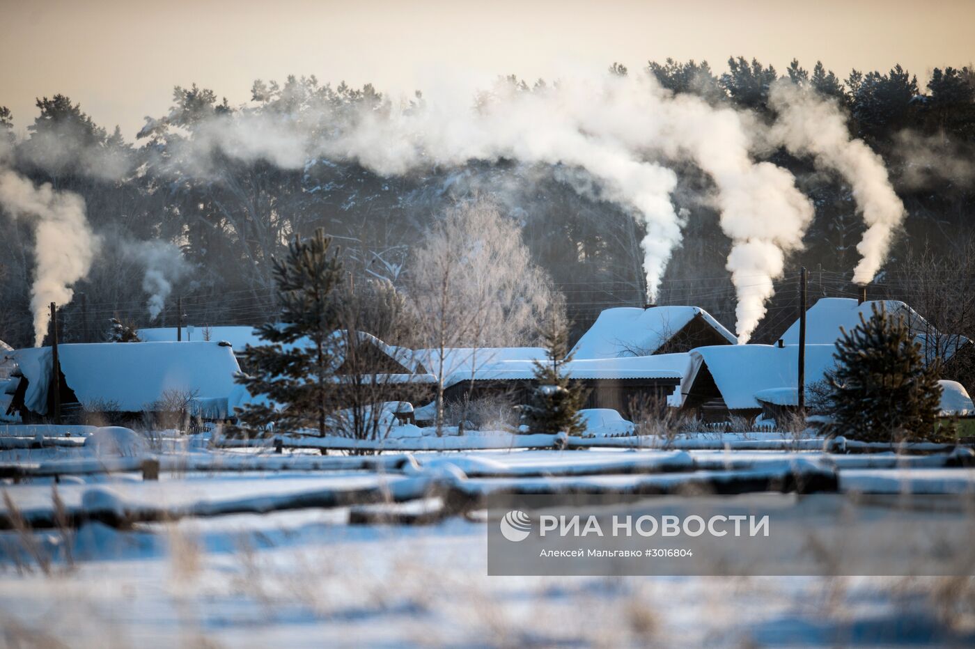 Зима в Омской области