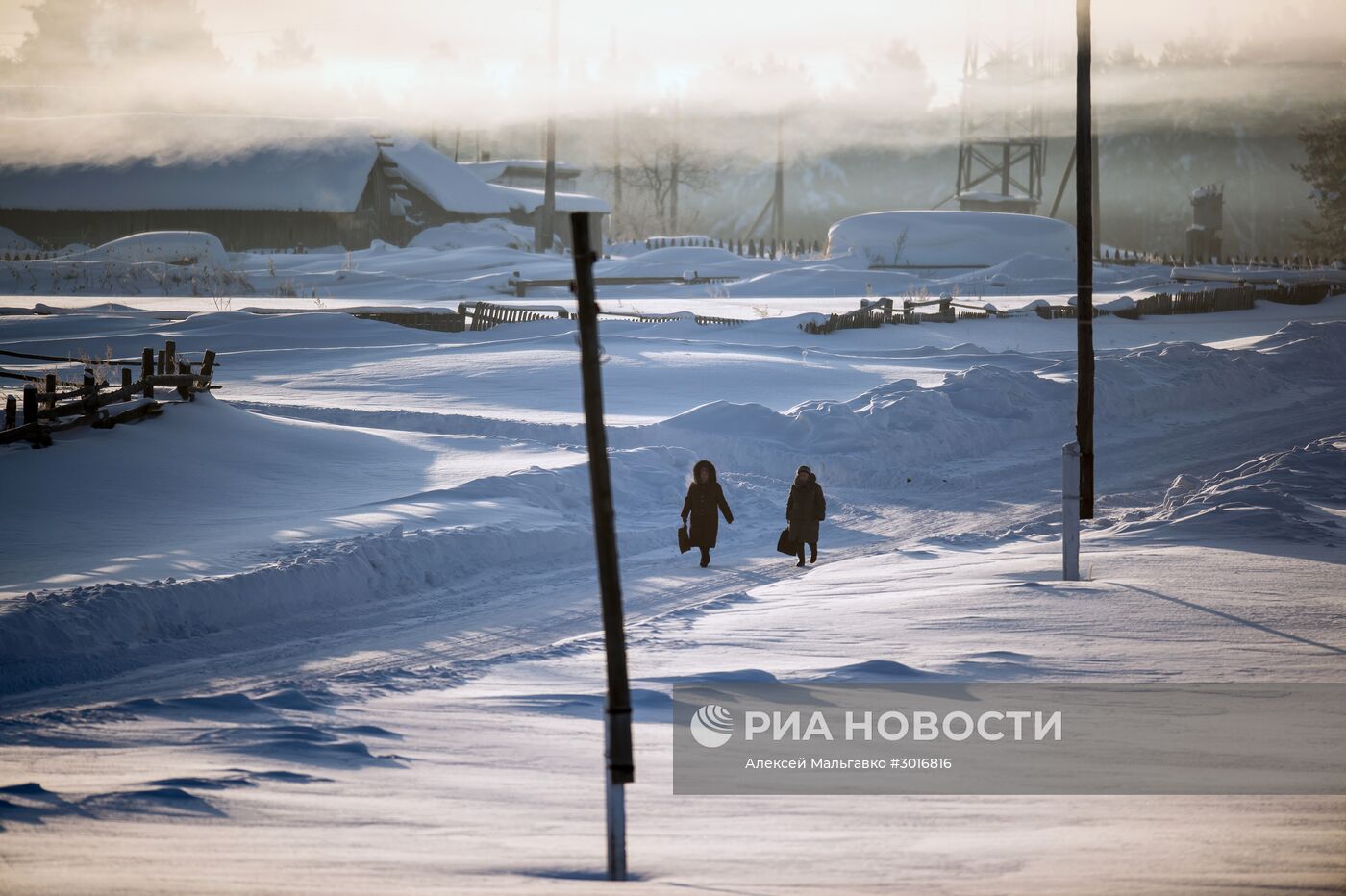 Зима в Омской области