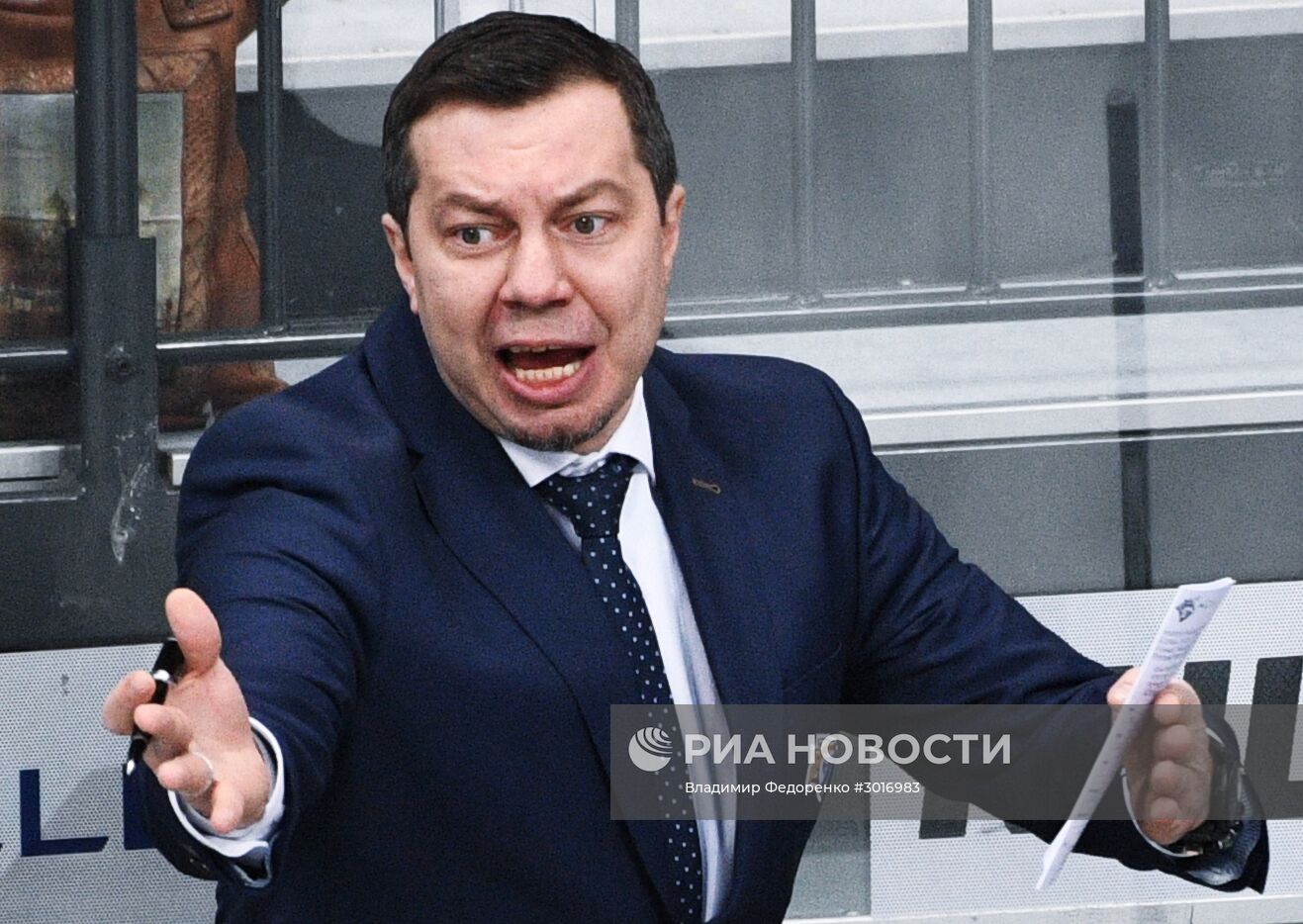 Хоккей. КХЛ. Матч "Динамо" (Москва) - "Металлург" (Магнитогорск)