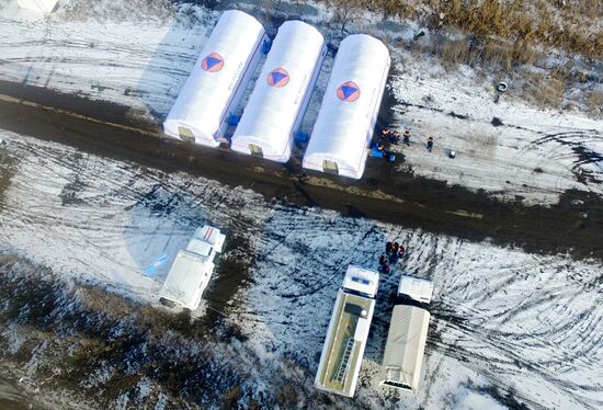 Пункт обогрева МЧС в Ростовской области