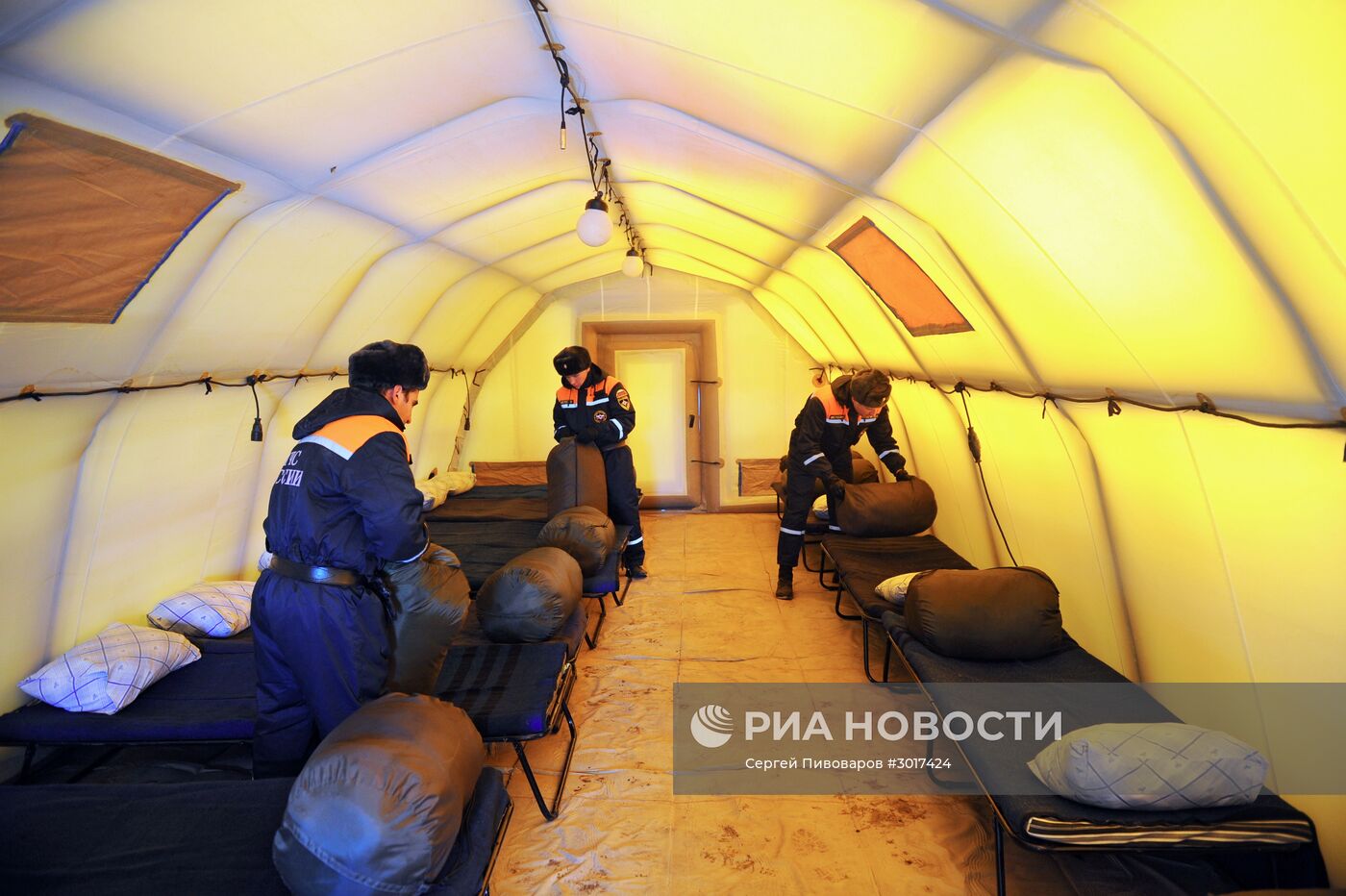 Пункт обогрева МЧС в Ростовской области