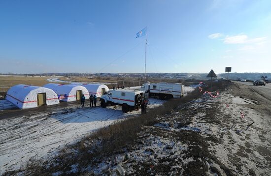 Пункт обогрева МЧС в Ростовской области