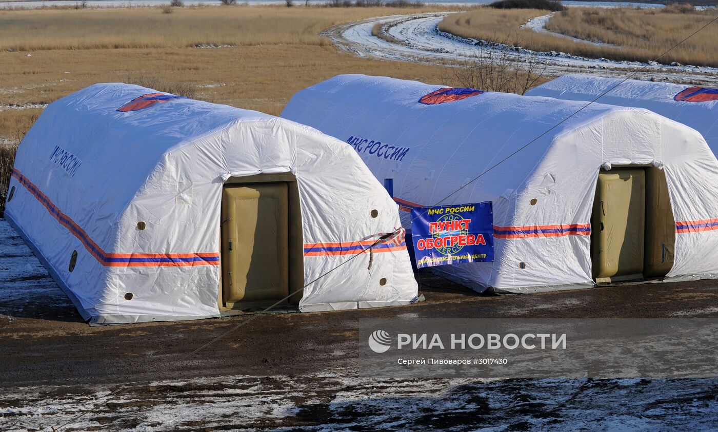 Пункт обогрева МЧС в Ростовской области