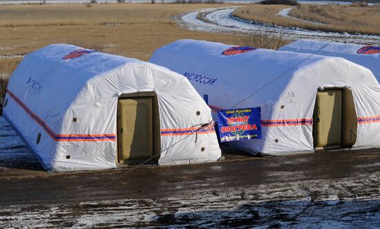 Пункт обогрева МЧС в Ростовской области