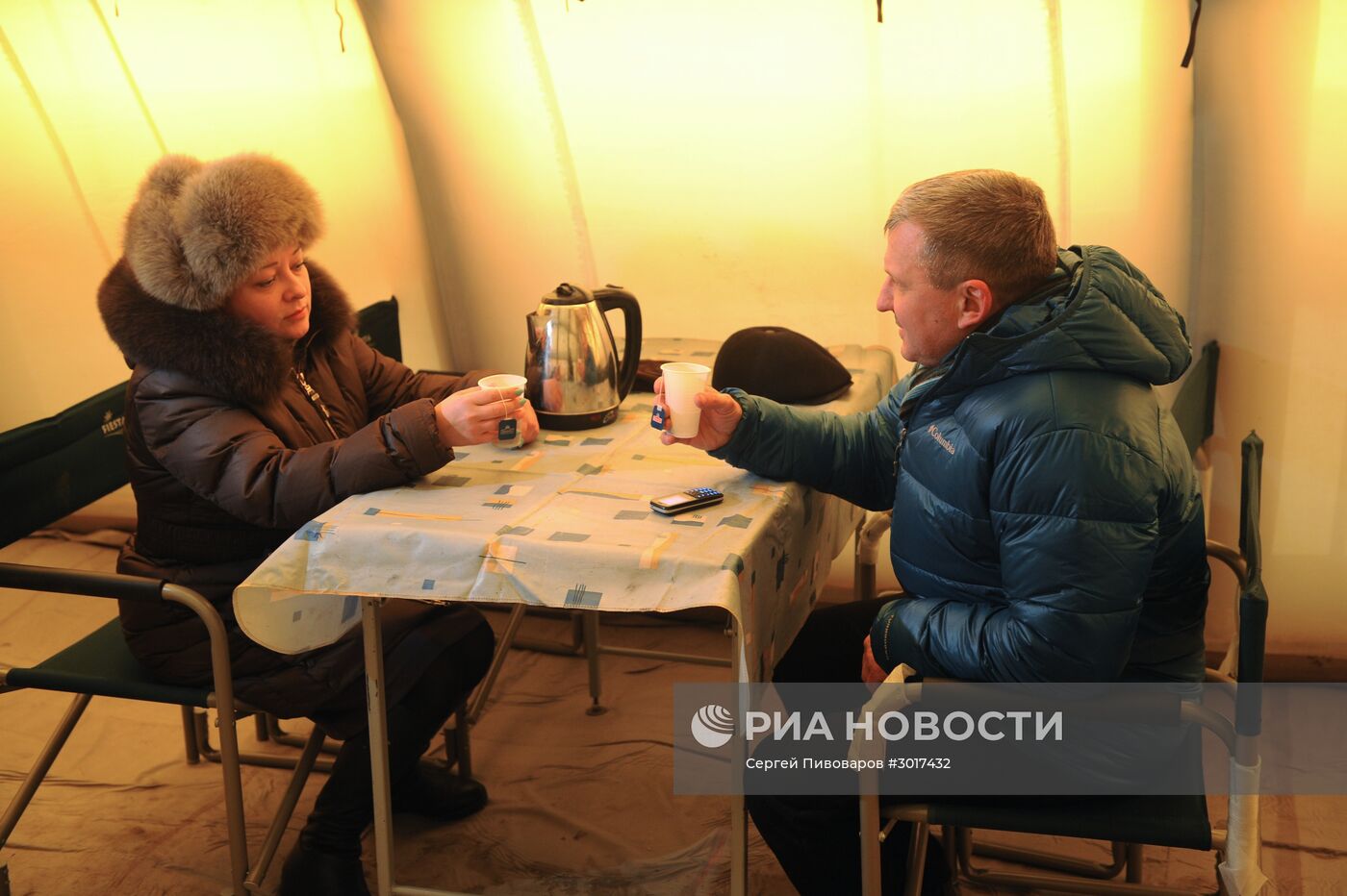 Пункт обогрева МЧС в Ростовской области